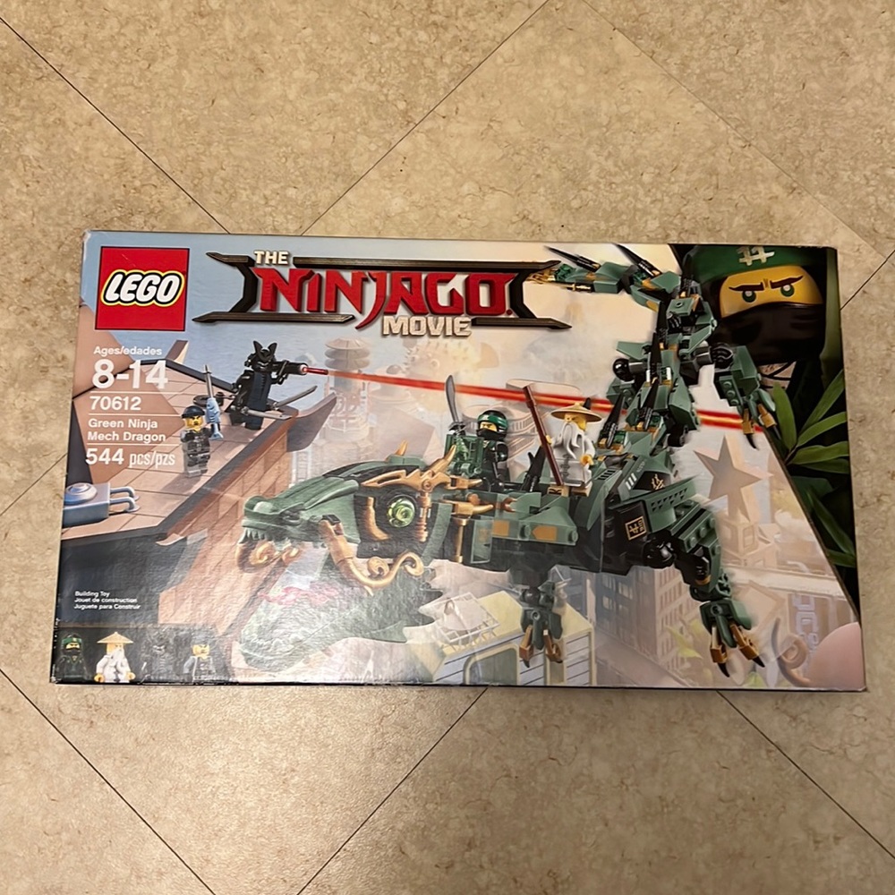 LEGO NINJAGO Movie Green Ninja Mech Dragon 70612 (544 pieces) New in box